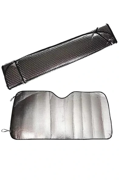 LitaeTrend Güneşlik Koruyucu Perde Metalize Oto Araç Araba Güneşliği Ön Cam Güneşliği - Resim 4