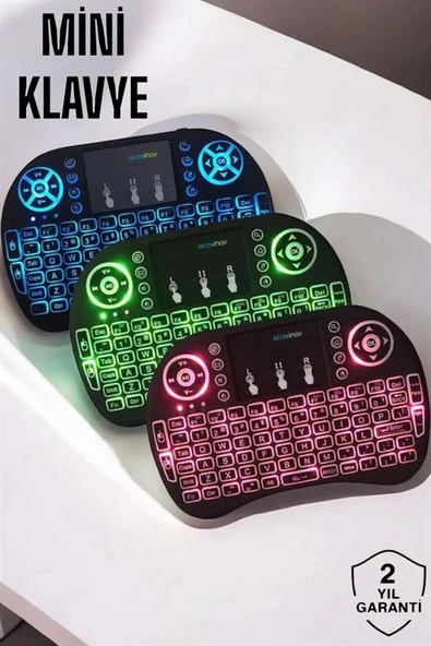 LitaeTrend USB Bağlantılı Mini Q Klavye Işıklı Tüm Cihazlara Uyumlu - Resim 2