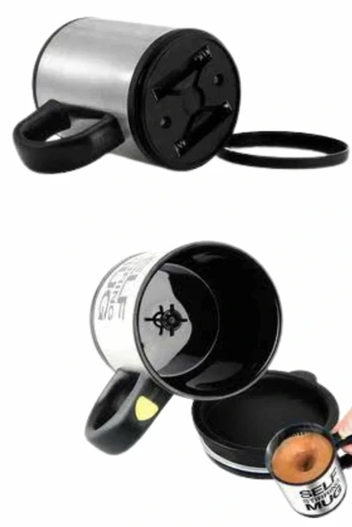 LitaeTrend Karıştırıcı Özellikli Mikser Kupa Bardak Termos Bardak - Resim 4