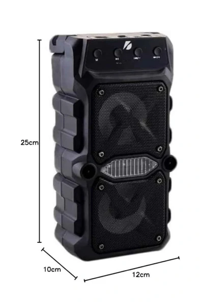LitaeTrend Bluetooth Hoparlör Çift Mikrofonlu Güçlü Ses Kaliteli Kesintisiz Kablosuz - Resim 5