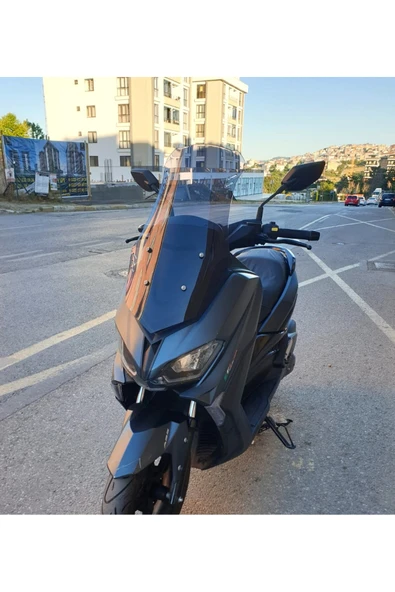 MOTOCAM Revolt RSX5 Siperlik Ön Cam 2022-2025 Model 65cm Füme Renkli 4mm - Resim 3