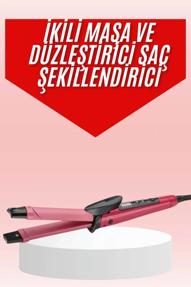 LitaeTrend Saç Şekillendirici Düzleştirici ve Maşa Özellikli Şekillendirici Seramik Kaplama ürün görseli 1