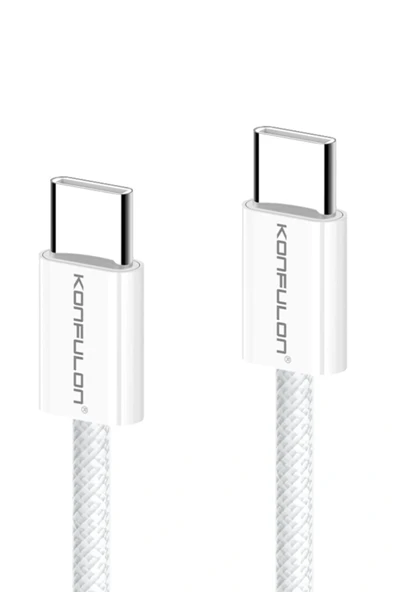 LitaeTrend DC82 1M 60W Type-C to Type-C PD Hızlı Şarj Kablo - Beyaz ürün görseli 1