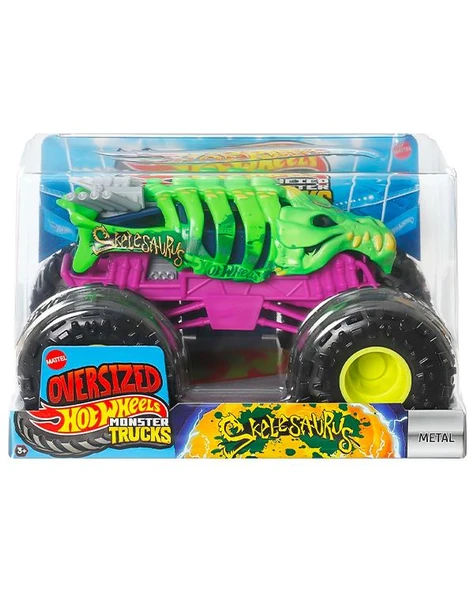 Hot Wheels Monster Trucks Oversized Skelesaurus Metal Araç JDP98 ürün görseli