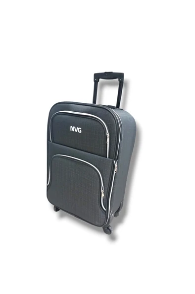 NVG 850-26 Havlu Kumaş 2 Teker Ekose Desen Büyük Boy Valiz - Resim 2