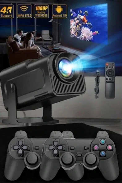 LitaeTrend Bluetooth ve Yüksek Çözünürlükle Donatılmış Kompakt Projeksiyon Cihazı - Resim 3