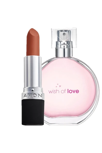 Wish Of Love Kadın Parfüm Edt 50 Ml+perfectly Mat Ruj Marvellous Mocha Ruj ürün görseli 1