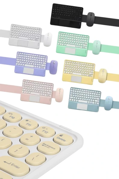 LitaeTrend Bluetooth Touchpad Klavye 10.9 inch Kablosuz Wifi Q Klavye Slim - Resim 2