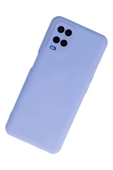 LitaeTrend Oppo A54 4G Kılıf Nano içi Kadife Silikon - Lila - Resim 2