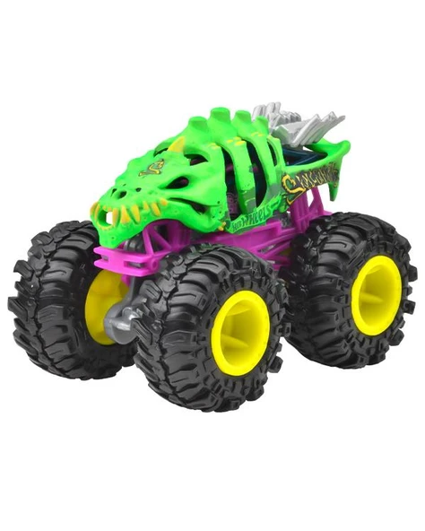 Hot Wheels Monster Trucks Oversized Skelesaurus Metal Araç JDP98 - Resim 2