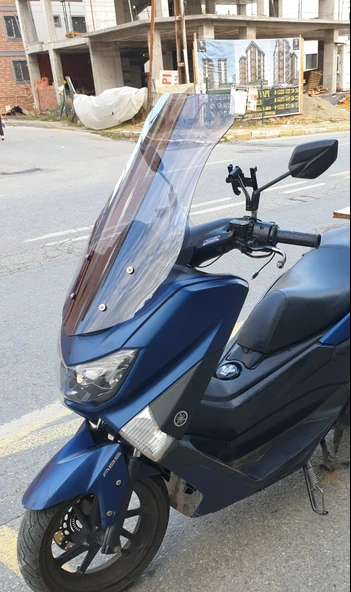 MOTOCAM SFM Pyrexia 150 Siperlik Ön Cam 2023-2025 Model 69cm Füme Renkli 4mm - Resim 3