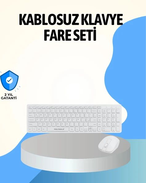 LitaeTrend 2.4 Ghz Wireless Kablosuz Klavye Mouse Seti Tv Pc Uyumlu ürün görseli 1