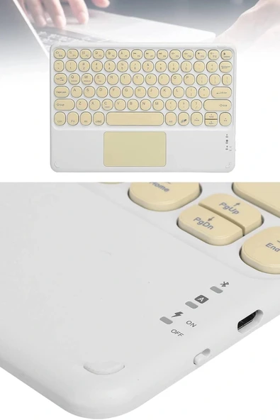 LitaeTrend Bluetooth Touchpad Klavye 10.9 inch Kablosuz Wifi Q Klavye Slim - Resim 5