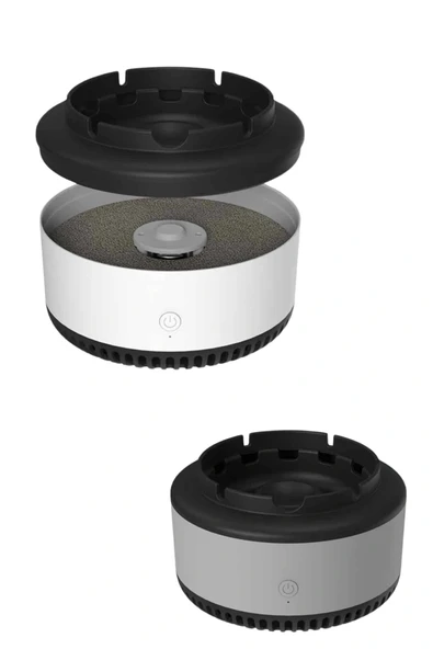 LitaeTrend Elektronik Akıllı Küllük Hava Temizleyici Kokusuz Kül Tablası Anti-Duman - Resim 5