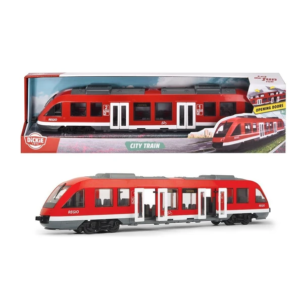 203748002 Dickie City Trainfree wheel interior opening doors and roof 1 43 ürün görseli