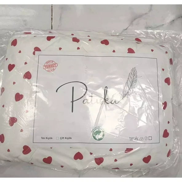 Patiska Polycotton Tek Kişilik Desenli Silikon Yorgan (155x215) - Resim 3