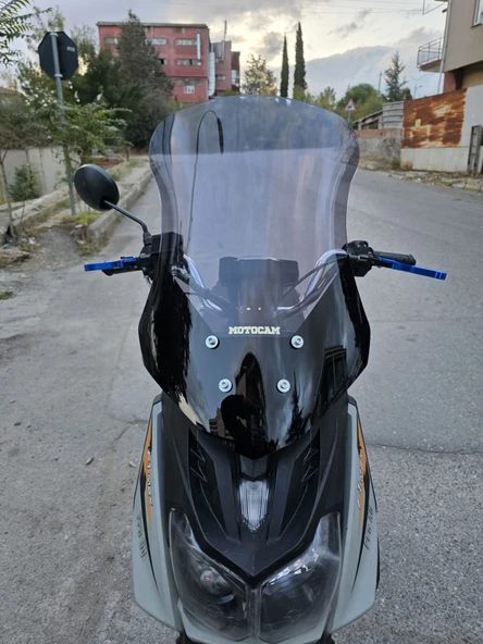 MOTOCAM Altai F1 Max Siperlik Ön Cam 2021-2025 Model 57cm Füme Renkli 4mm ürün görseli