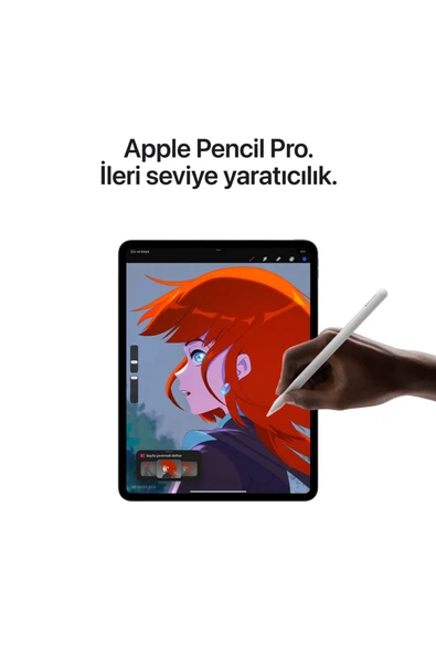 iPad Pro 7. Nesil Wi-Fi Nano Texture Cam 1 TB 11" MWR63TU/A Uzay Siyahı Tablet - Resim 6