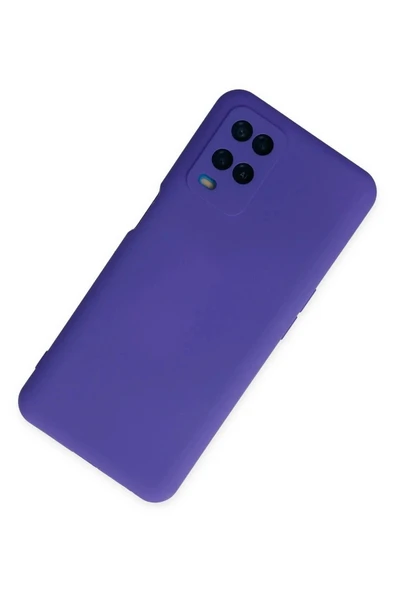 LitaeTrend Oppo A54 4G Kılıf Nano içi Kadife Silikon - Mor - Resim 2