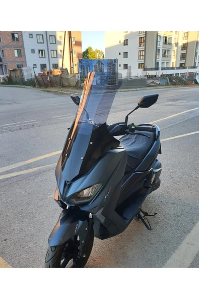 MOTOCAM Revolt RSX5 Siperlik Ön Cam 2022-2025 Model 78cm Füme Renkli 4mm - Resim 3