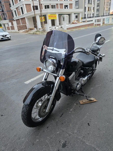 MOTOCAM Honda Shadow 750 Ön Cam 1999-2010 Model 45cm Siyah Renkli 4mm APARATSIZDIR - Resim 3