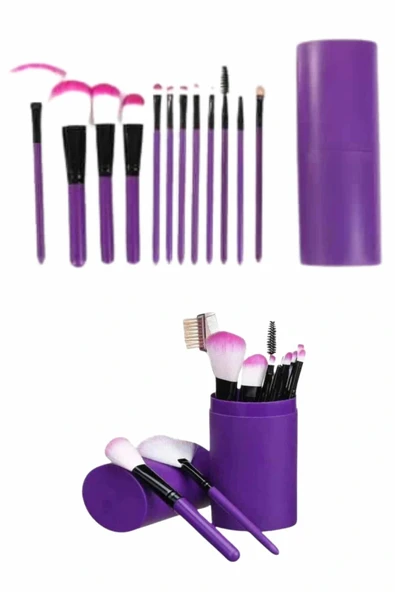 LitaeTrend 12 Parça Makyaj Fırçası Yumuşak Kıllı Profesyonel Fırça Seti Yüksek Kaliteli Pürüzsüz - Resim 5