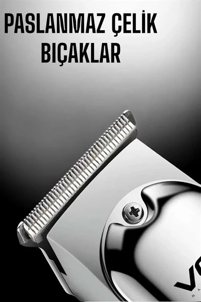 LitaeTrend Tıraş Makinesi Paslanmaz Çelik Taraklı Güçlü Motor - Resim 5