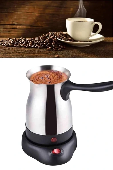 LitaeTrend Çelik Kahve Makinesi Cezve 800 Watt Paslanmaz Çelik Türk Kahvesi Makinesi - Resim 3