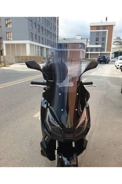 MOTOCAM Apachi Ventro 150 Siperlik Ön Cam 2023-2025 Model 78cm Füme Renkli 4mm ürün görseli