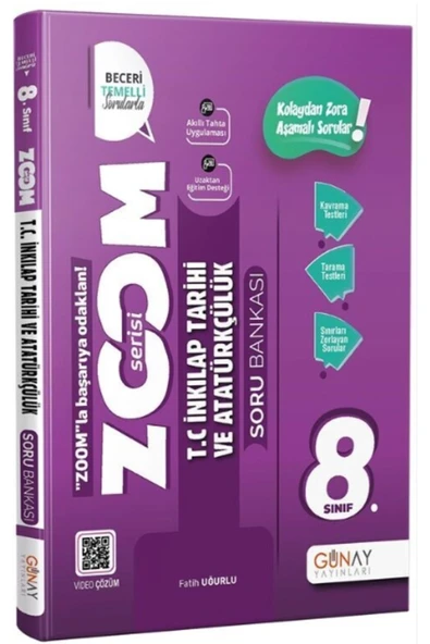 8. Sınıf Lgs T.c. Inkılap Tarihi Zoom Soru Bankası 2023 ürün görseli