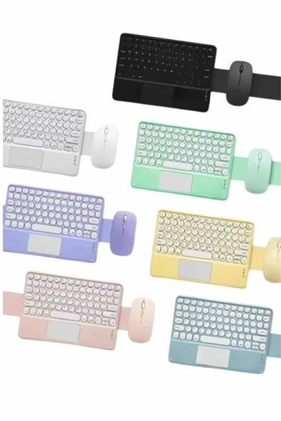 LitaeTrend Bluetooth Touchpad Klavye Ultra İnce Taşınabilir Q Klavye - Resim 2