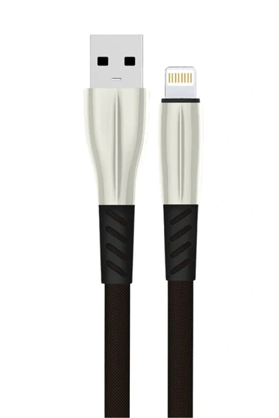 LitaeTrend S89 Metal Uçlu Lightning Kablo iphone Uyumlu 1M 2.4A - Siyah ürün görseli 1