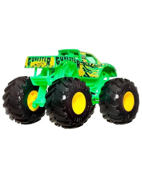Hot Wheels Monster Trucks Oversized Gunkster Metal Araç JDR05 - Resim 4