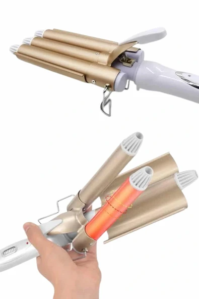 LitaeTrend Wag Maşa Profesyonel Saç Şekillendirici İyon Özellikli Isı Kademeli - Resim 2