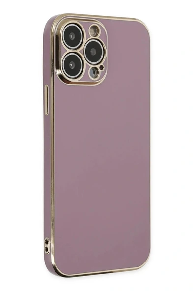 LitaeTrend iPhone 15 Pro Max Kılıf Volet Silikon - Mor - Resim 3