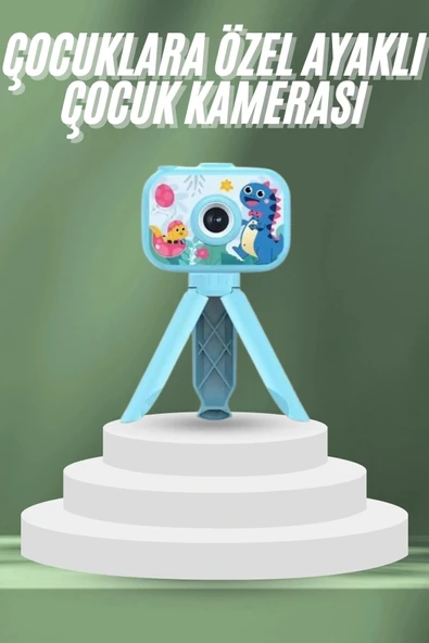 LitaeTrend Çocuklara Özel Ayaklı Mini Fotoğraf Makinesi Dijital LCD Ekran ürün görseli 1