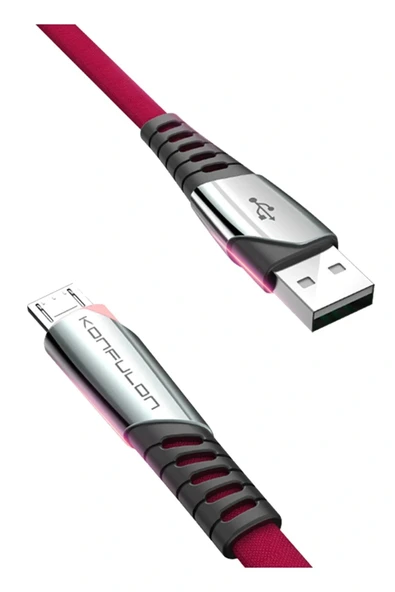 LitaeTrend DC16 Micro USB Kablo 1M 2.4A - Kırmızı ürün görseli 1