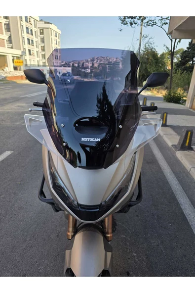 MOTOCAM Honda NT 1100 Siperlik Ön Cam 2025 Model 61cm Siyah Renkli 4mm ürün görseli