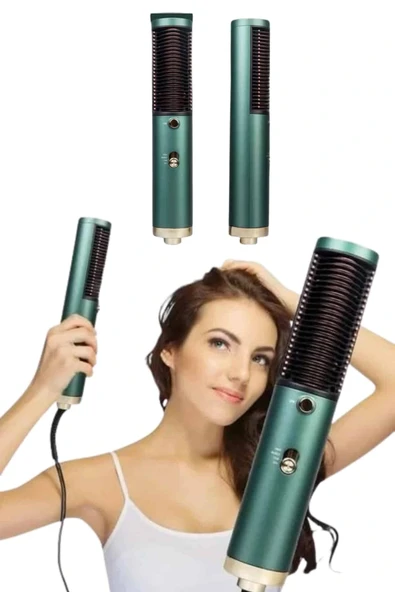 LitaeTrend Fön Tarak Saç Düzleştirici Saç Kurutma Makinesi Sıcak Hava Fırçası - Resim 5