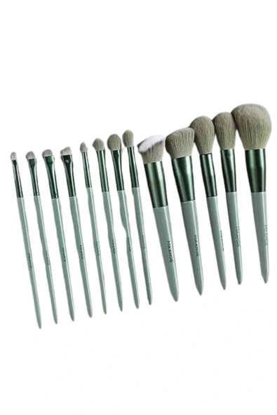 LitaeTrend 13 Parça Taşınabilir Kılıflı Profesyonel Makyaj Fırça Seti Pudra Allık Fondöten Fırçası - Resim 4