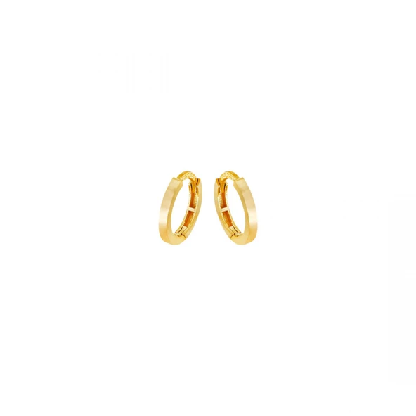 22 Ayar Altın Halka Küpe T076634