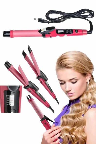 LitaeTrend Saç Düzleştirici Ve Maşa İkili Saç Şekillendirici Tüm Saç Tiplerine Uygun - Resim 3