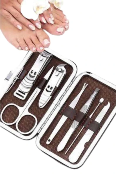 LitaeTrend Deri Çanta Hediyeli 7 Parça Manikür-Pedikür Tırnak Bakım Seti - Resim 4