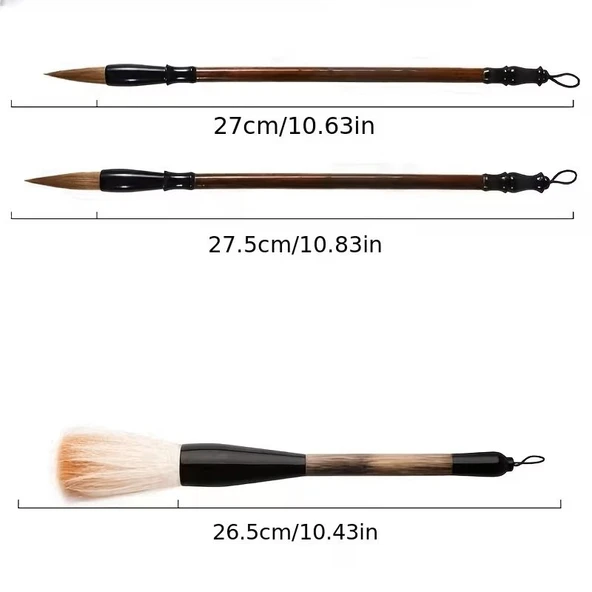 Çini tahrir, seramik sırlama fırça seti, seramik boyama, çini, vazo, resim, brush-19 Parça - Resim 4