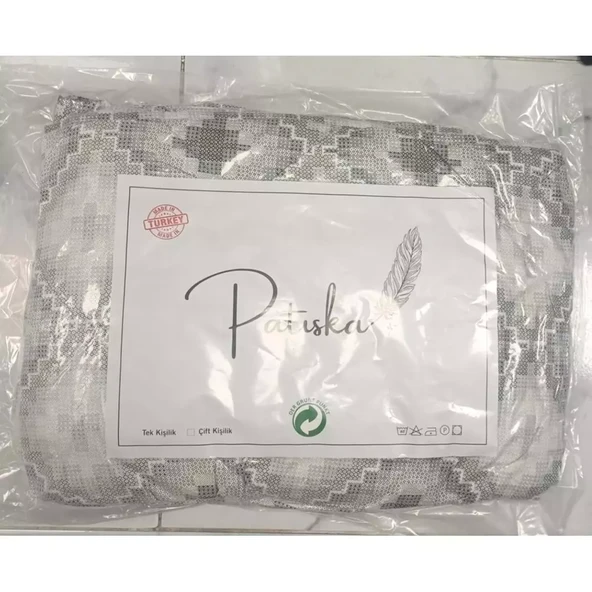 Patiska Polycotton Tek Kişilik Desenli Silikon Yorgan (155x215) - Resim 4