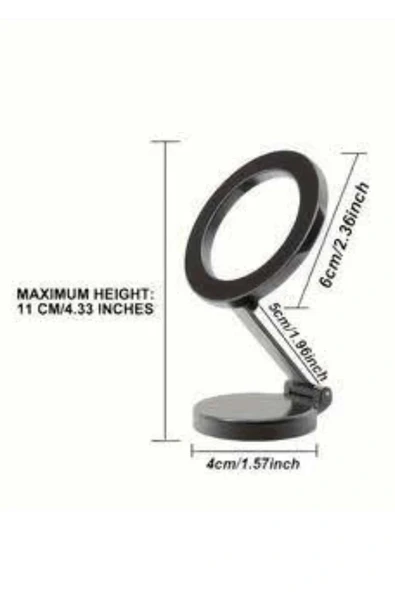 LitaeTrend Araç Içi Telefon Tutucu İOS Uyumlu Magsafe Manyetik Mıknatıslı - Resim 4