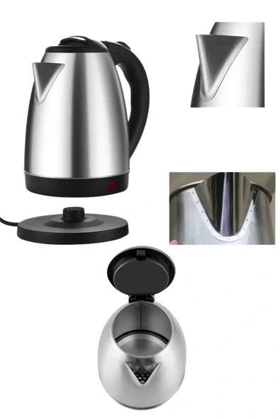 LitaeTrend Elektrikli Paslanmaz Çelik Su Isıtcı Çelik Kettle 1.8 Lt. Uzun Ömürlü - Resim 4