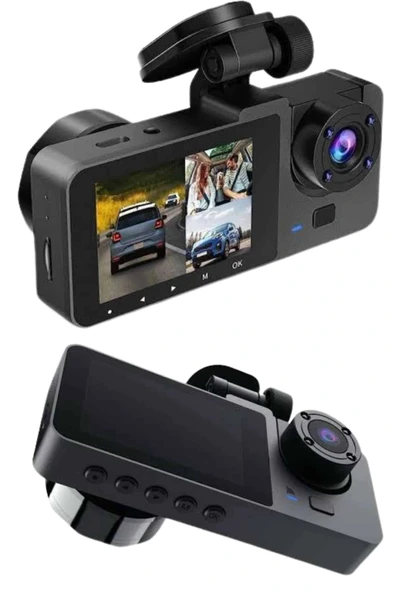 LitaeTrend CarPlay Fotoğraf ve Video Kaydedici Araç İçi Kamera Ekranlı - Resim 3