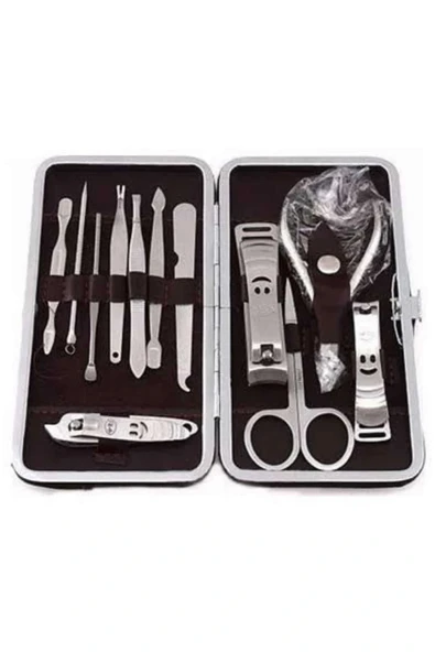LitaeTrend 12 Parça Manikür Pedikür Seti Tırnak Bakımı Nasır Temizleme El Ayak Bakımı - Resim 3
