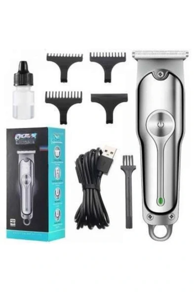 LitaeTrend Paslanmaz Çelik Bıçaklı Kablosuz Şarjlı Dijital Göstergeli Tıraş Makinesi - Resim 5